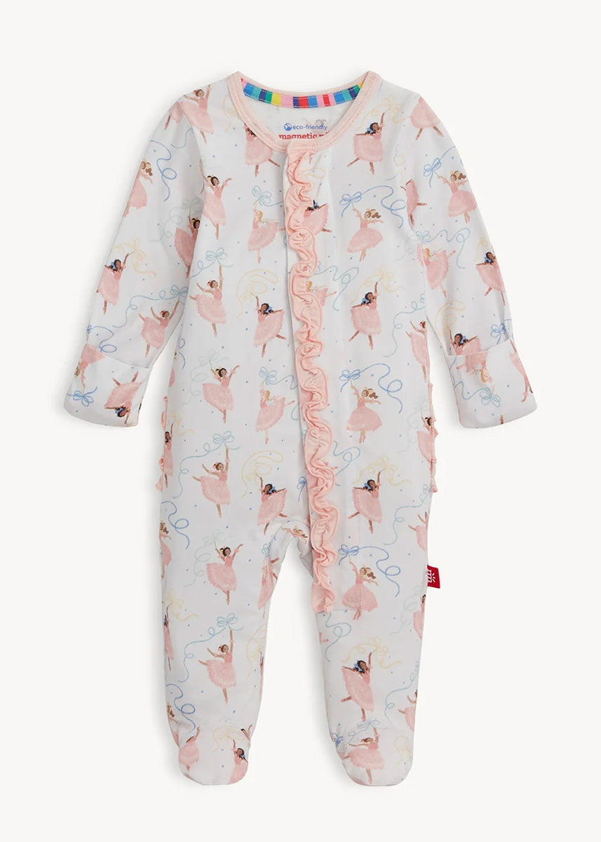 Modal Magnetic Ruffle Footie - Pretty Plies