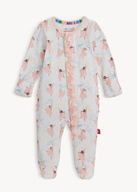 Modal Magnetic Ruffle Footie - Pretty Plies