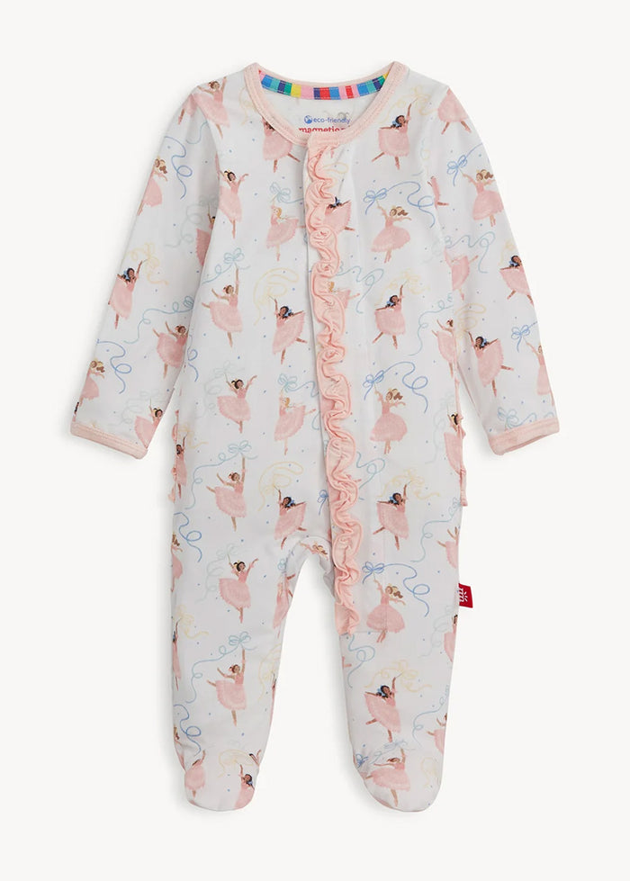 Modal Magnetic Ruffle Footie - Pretty Plies