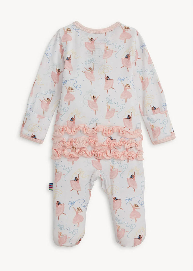 Modal Magnetic Ruffle Footie - Pretty Plies