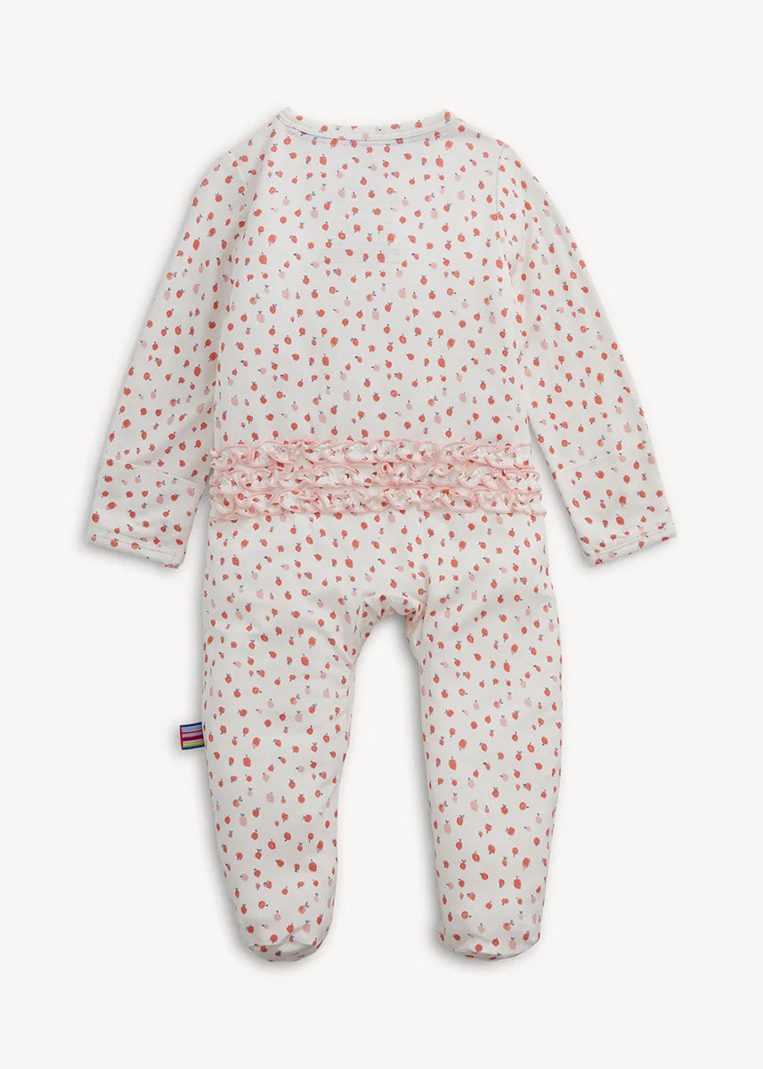 Modal Magnetic Ruffle Footie - Apple Blossom