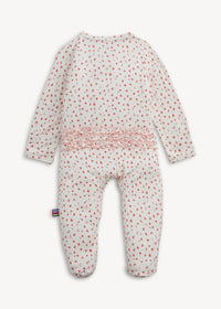Modal Magnetic Ruffle Footie - Apple Blossom