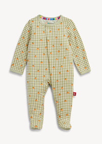 Modal Magnetic Footie - Pumpkin Plaid