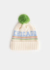 Toddler Mad Hatter Chicago Pom Beanie - Retro Multi