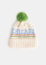 Youth Mad Hatter Chicago Pom Beanie - Retro Multi