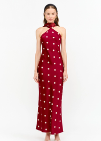 Magdalena Dress - Wine