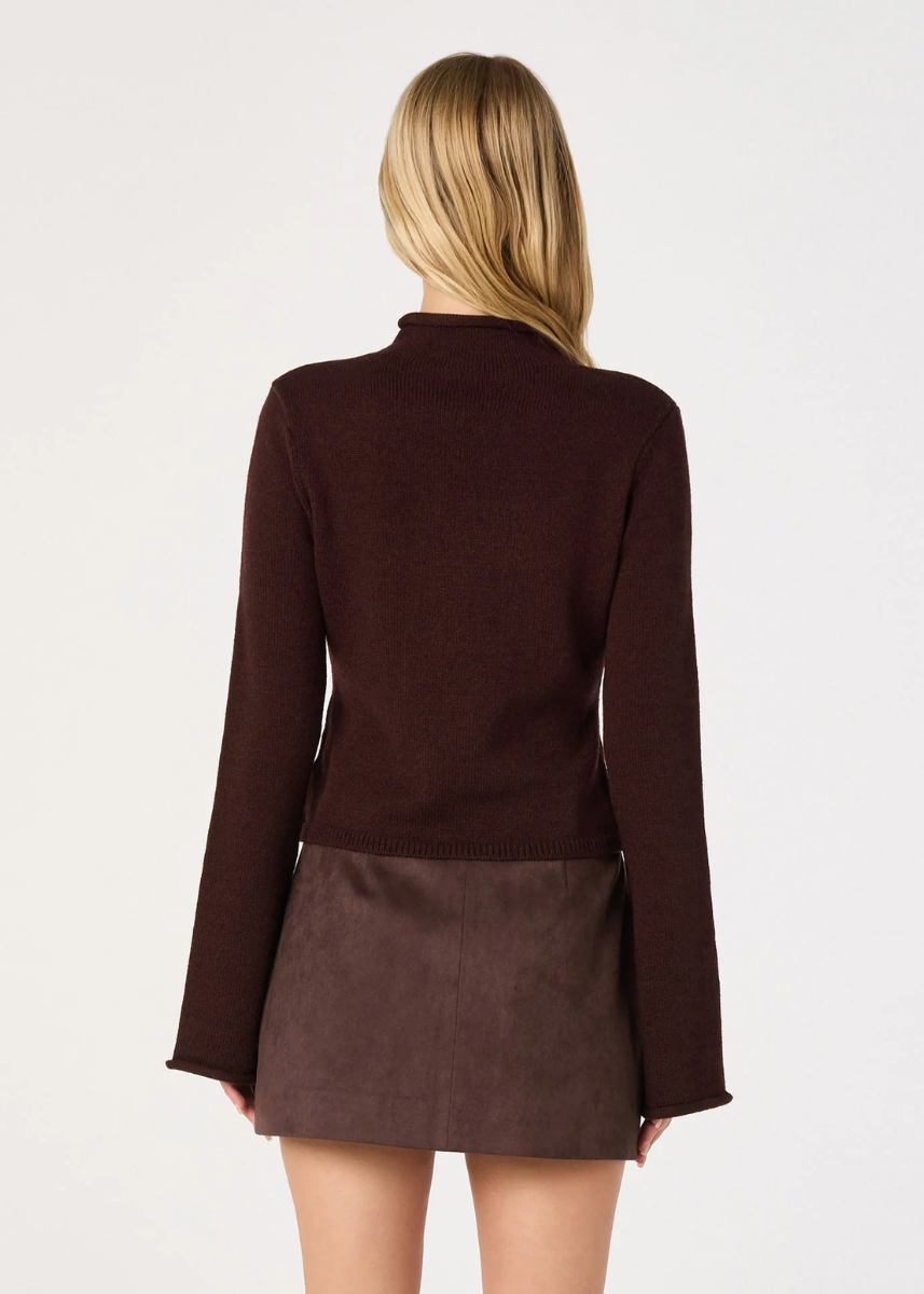 May Rollneck Sweater - Merlot
