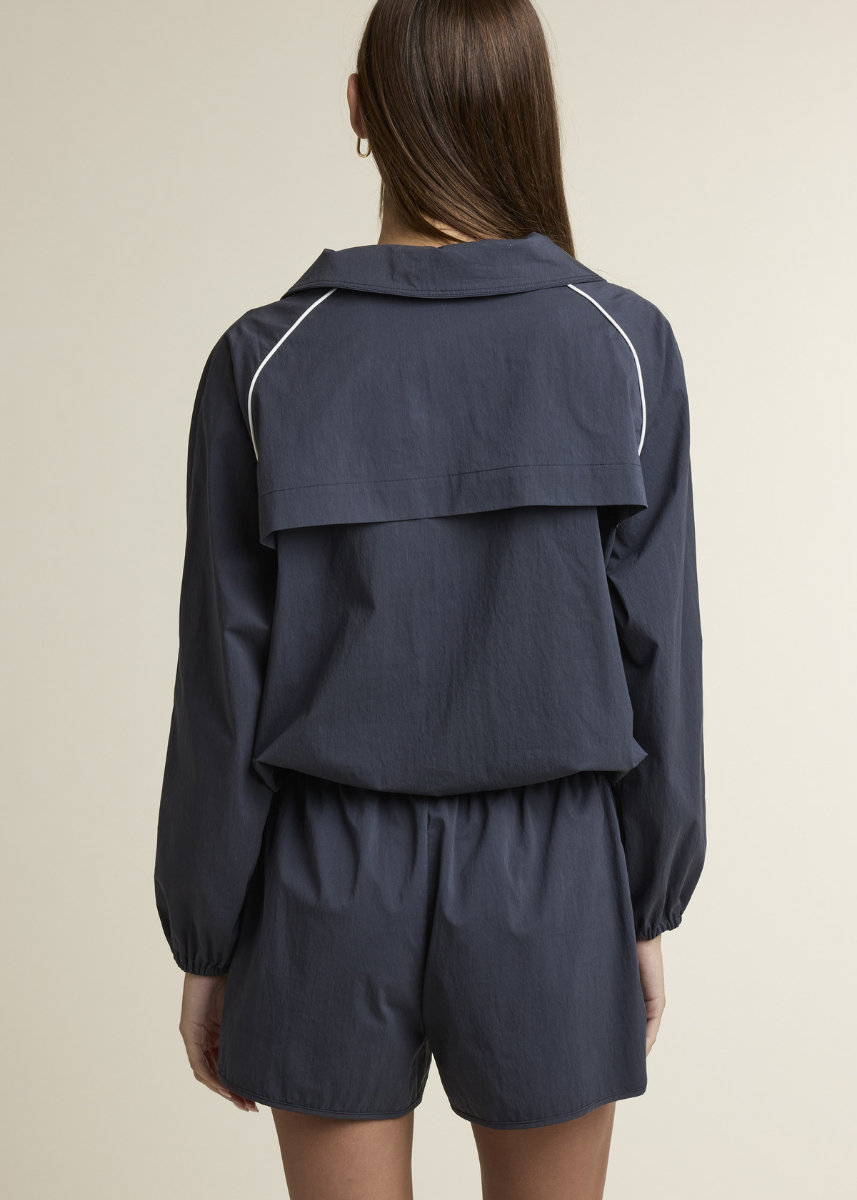 Micah Windbreaker & Shorts Set - Navy
