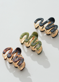 Mini Willow Squiggle Claw Clip