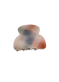 Mini Vintage Plaid Hair Claw