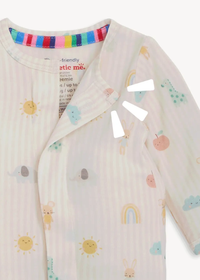 Modal Magnetic Footie - Pink Lullaby Sky