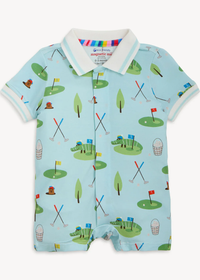 Modal Magnetic Polo Romper - Gopher It