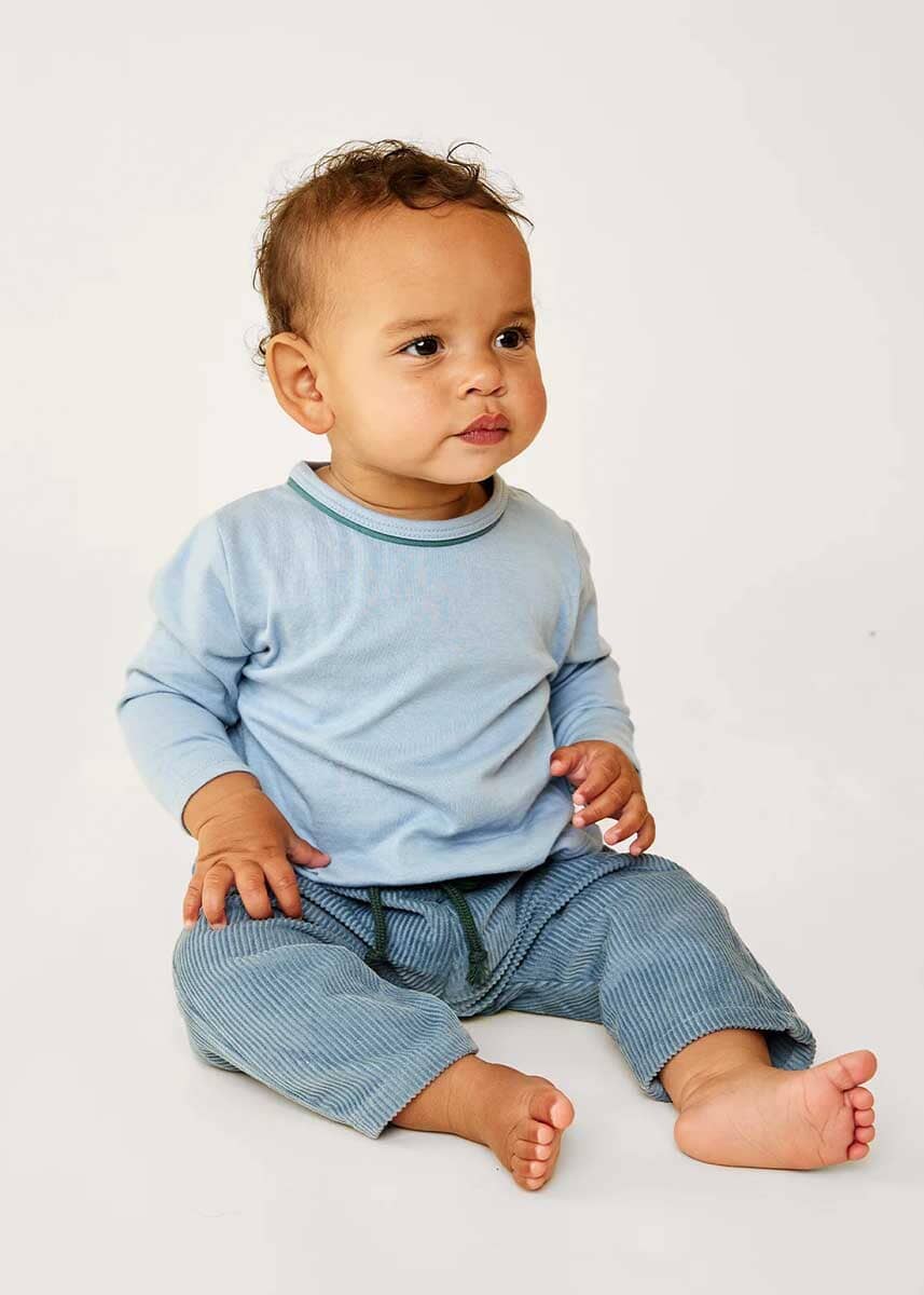 Bowie Baby Pant - Rain Corduroy