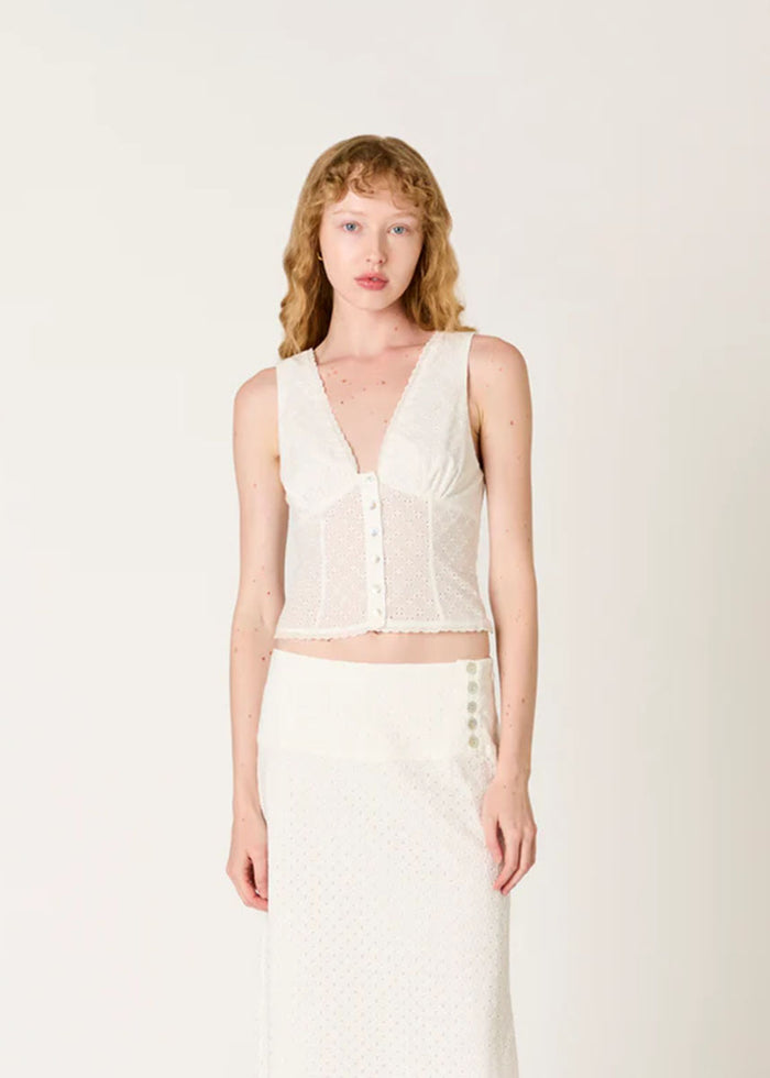 Esmeralda Top - White