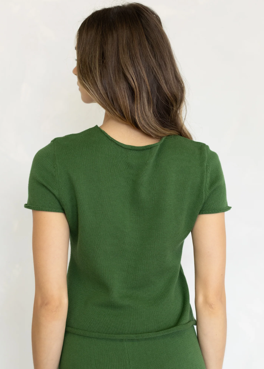Nara Knit Top - Moss