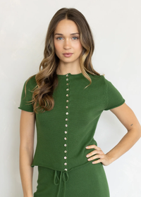 Nara Knit Top - Moss