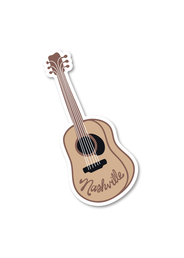 Nashville Guitar Sticker