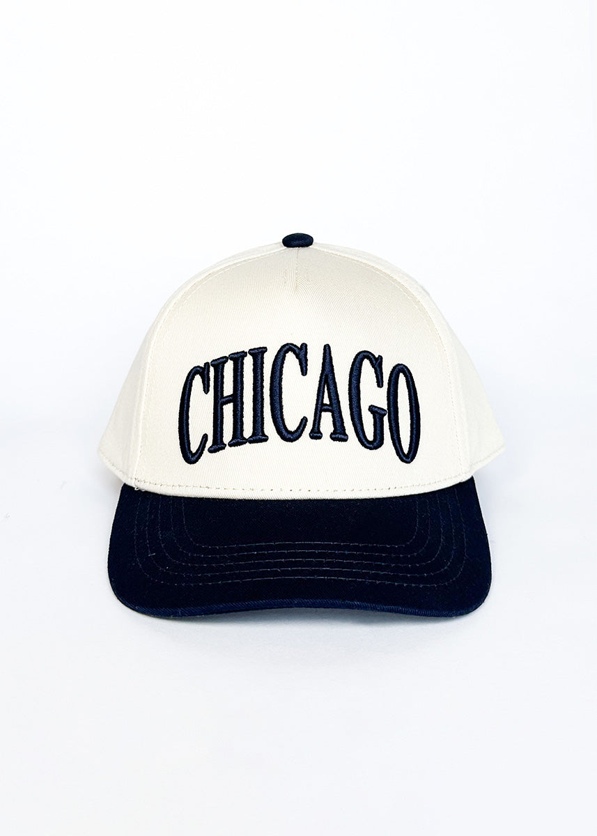 Toddler Chicago Puff Baseball Cap - Navy