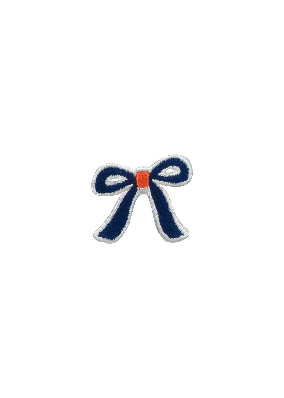 Navy & Orange Bow Patch