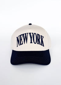 New York Puff Baseball Hat - Navy