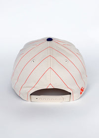 New York Puff Pinstripe Blue & Orange
