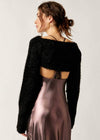 Shimmer Bolero Sweater - Black