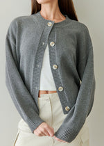 The Lucy Cardigan - Dark Grey