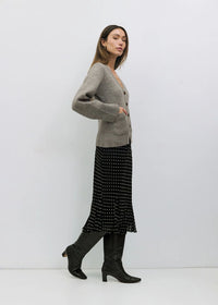 The Mona Cardigan - Heather Grey