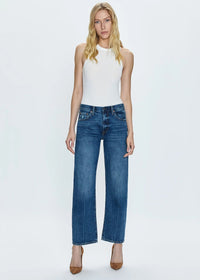 Lexi Mid Rise Bowed Straight - Artisan
