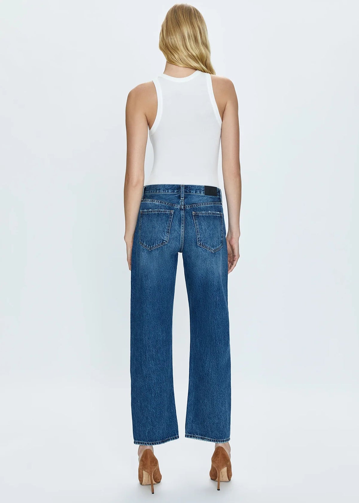 Lexi Mid Rise Bowed Straight - Artisan