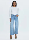 Lexi Mid Rise Bowed Straight - Satellite