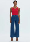 Penny Pintuck High-Rise Wide Leg - Country Club