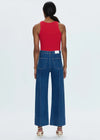 Penny Pintuck High-Rise Wide Leg - Country Club
