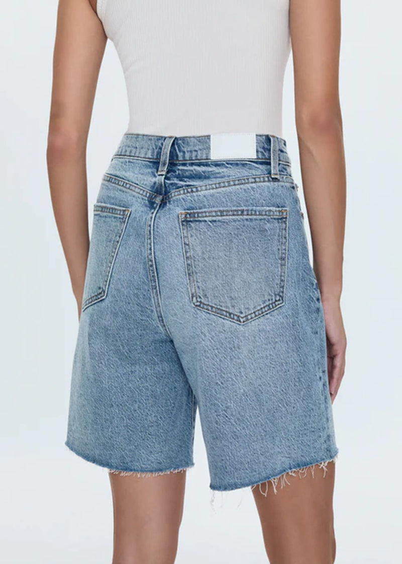 Kaylee High-Rise Pinched Loose Straight Short - Boulder