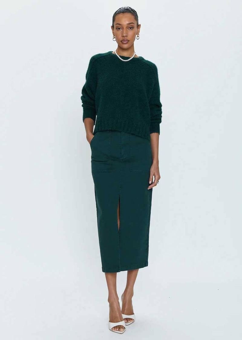 Pamela Utility Midi Skirt - Pine