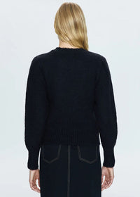 Colette Puff Sleeve Sweater - Noir