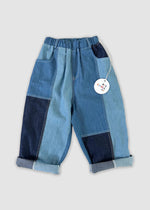 Patchwork Pants - Blue