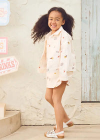 Twill Mini Skirt - Dessert Sky