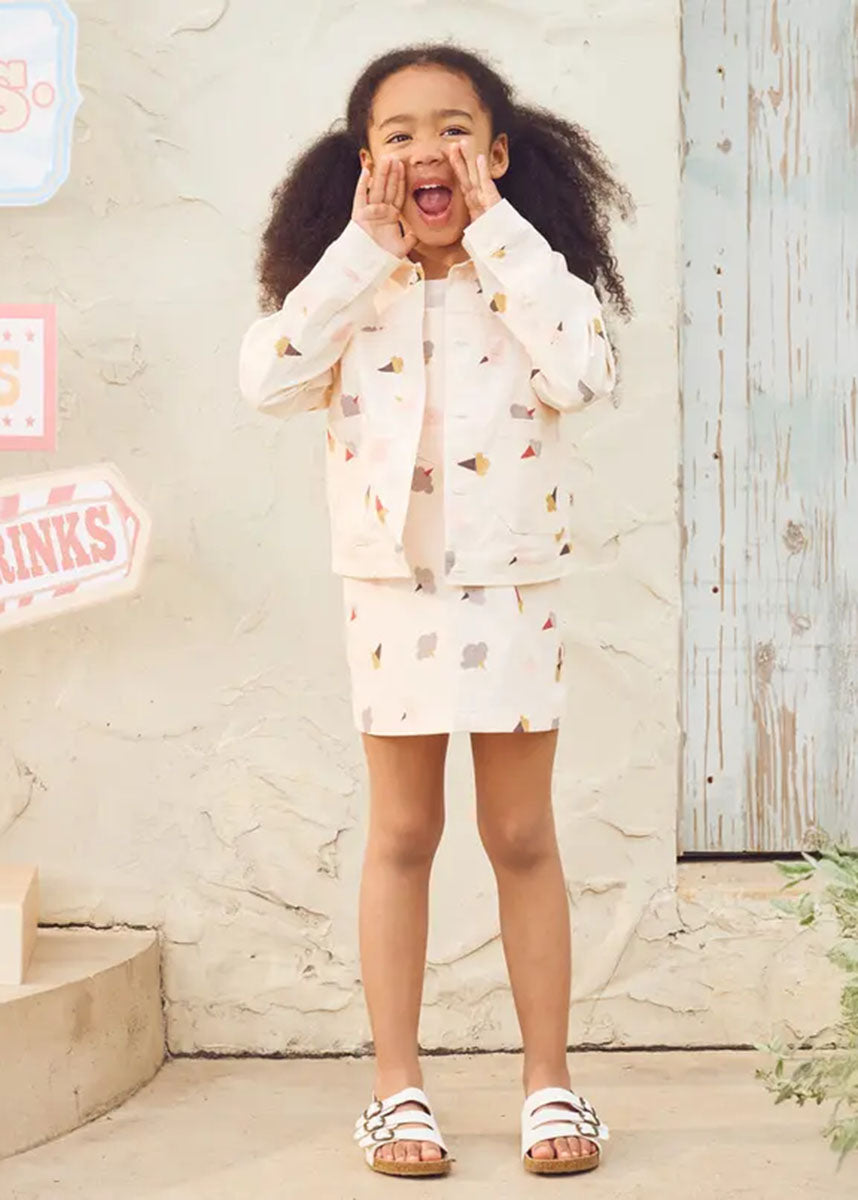 Twill Mini Skirt - Dessert Sky