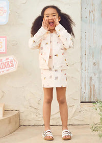 Twill Mini Skirt - Dessert Sky