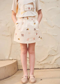 Twill Mini Skirt - Dessert Sky