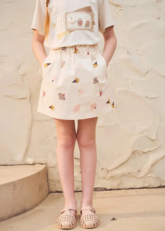 Twill Mini Skirt - Dessert Sky