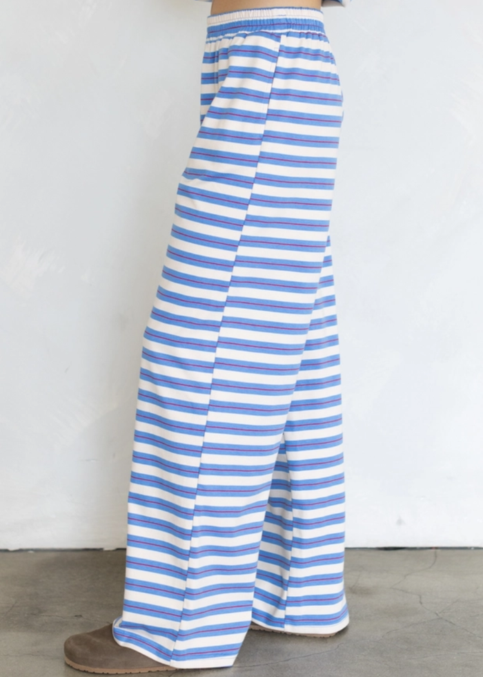 Paige Striped Pants - Blue Multi
