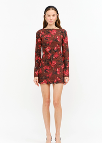 Palermo Dress - Brown Floral