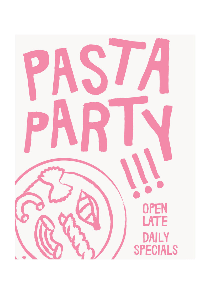 Pasta Party Poster