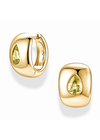 Penn Gemstone Hoops - Olive