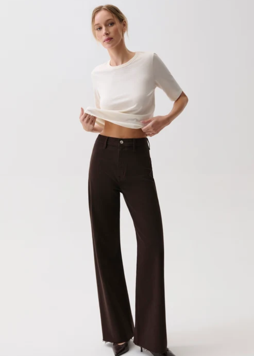 Penny High-Rise Wide Leg - Mocha