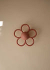 Daisy Rattle Teether - Dusty Rose