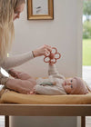 Daisy Rattle Teether - Dusty Rose