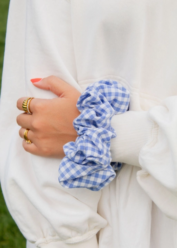 Jumbo Gingham Scrunchie - Picnic